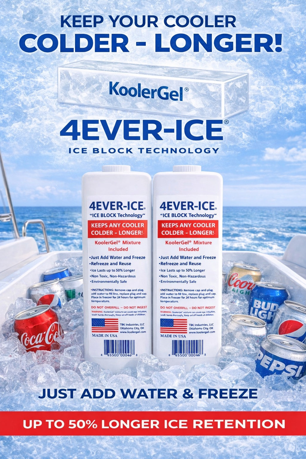 4EVER-ICE - 64 OZ - ICE BLOCK Technology