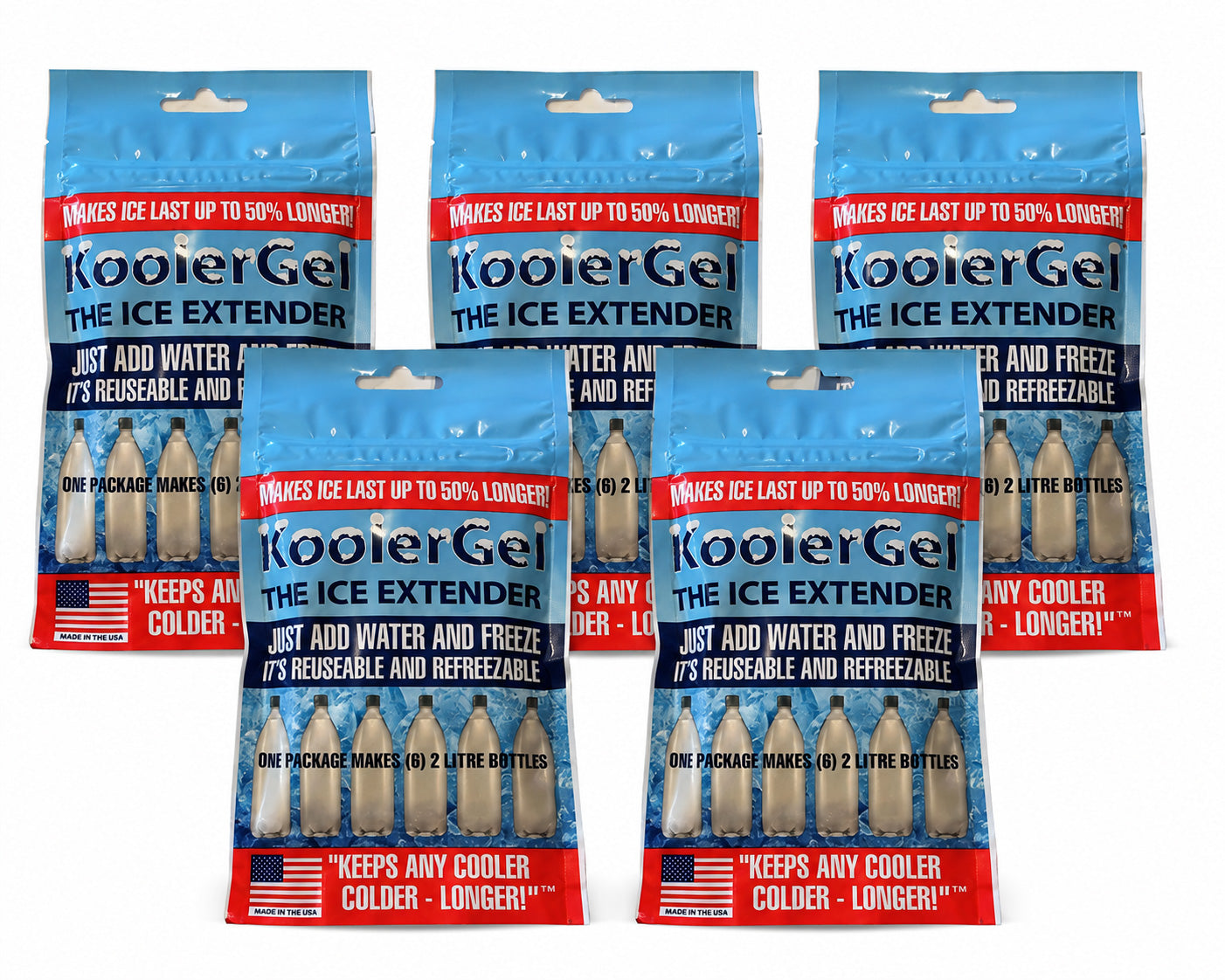 KoolerGel "Ice Extender - 5 Pack Special